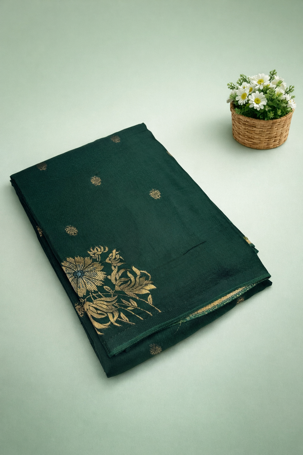 Viscose Silk BorderLess Flower