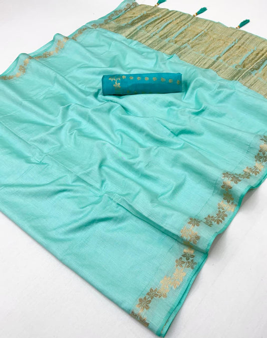 Cotton Saree with Tassels