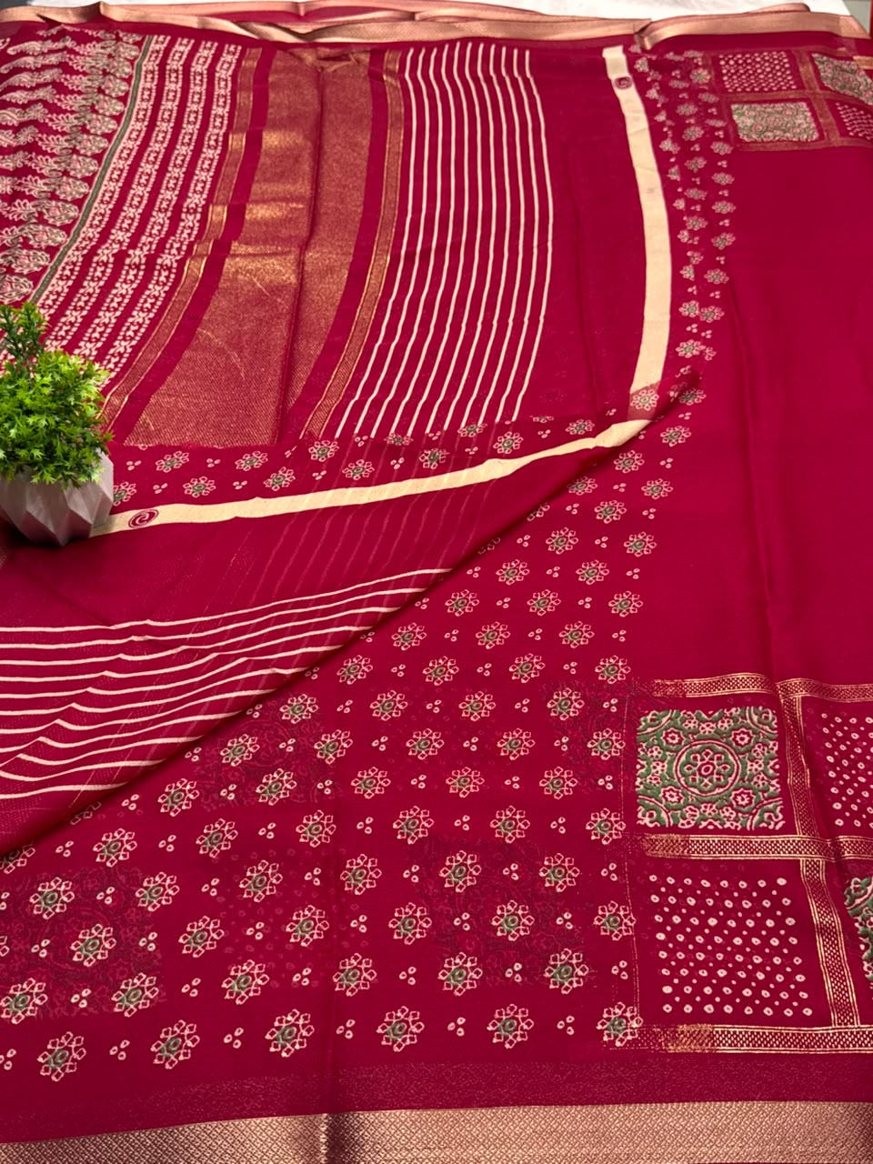 Fancy Pink Saree