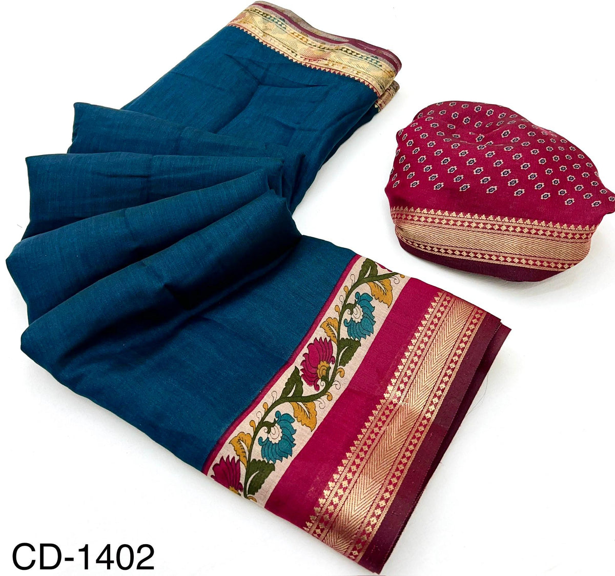 Premium Mul Cotton with Kalamkari Pallu