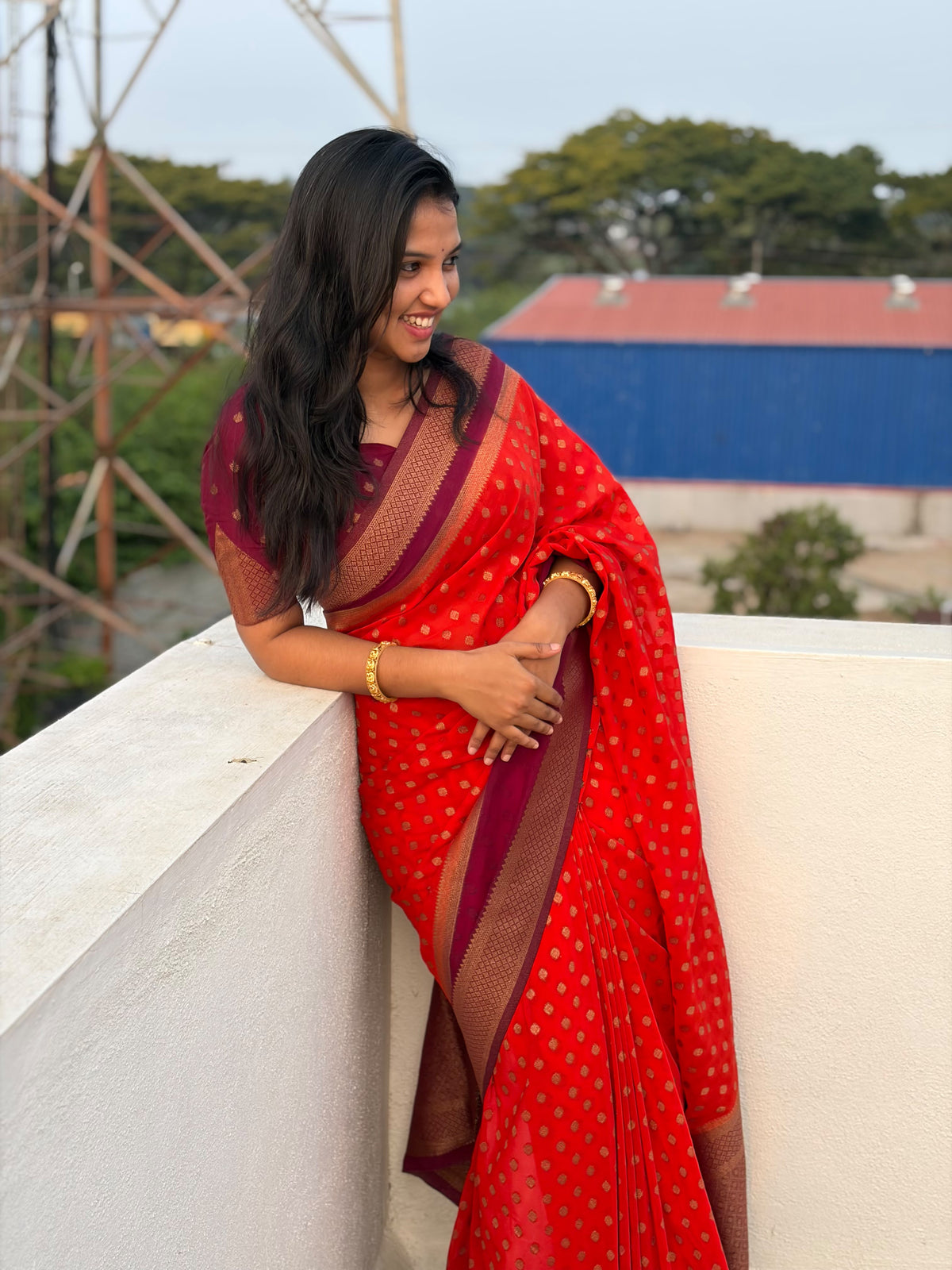 Premium Banarasi Semi Khaddi Georgatte saree