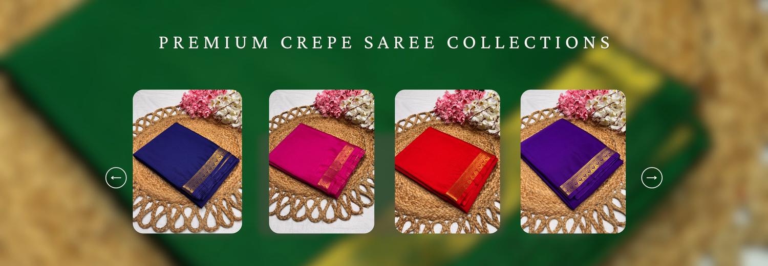 Premium Semi Mysore Crepe Collections