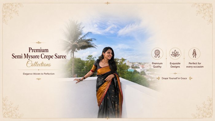 Premium Semi Mysore Crepe Collections