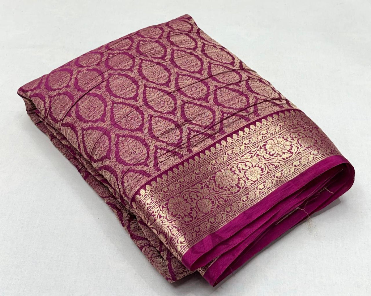 Premium Banarasi Premium wrinkle georgette Saree