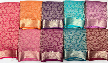 Premium Banarasi Premium wrinkle georgette Saree