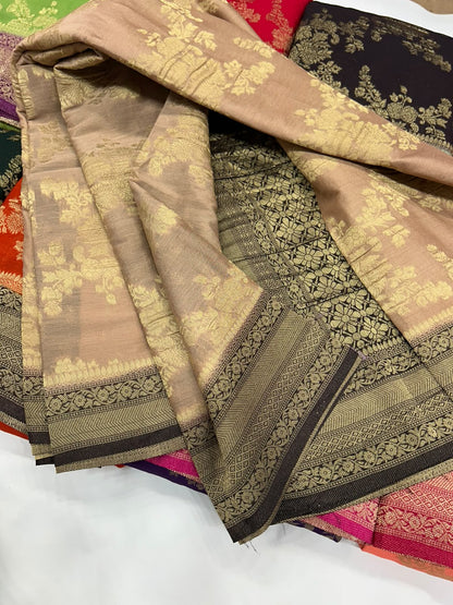 Premium Chinon Jaal with Contrast Border