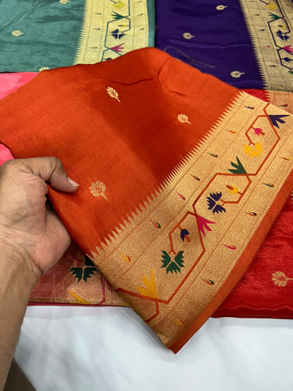 Premium Russian Viscose with Paithani Border