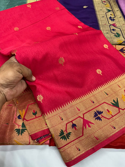 Premium Russian Viscose with Paithani Border
