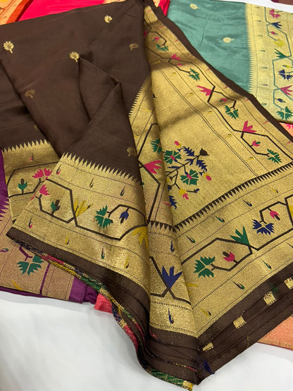 Premium Russian Viscose with Paithani Border