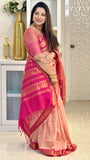 Kalyani Cotton Saree With Light Pink Color