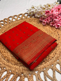 Georgette Self Elephant Border