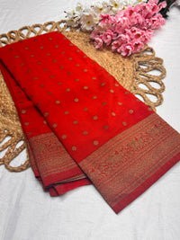 Georgette Self Elephant Border