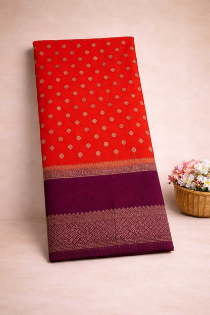 Premium Semi Khaddi Banarasi Georgette with Bentex Border