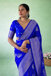 Premium Fancy Georgette Saree with self color