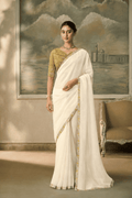 Fancy Saree With Tussar Blouse