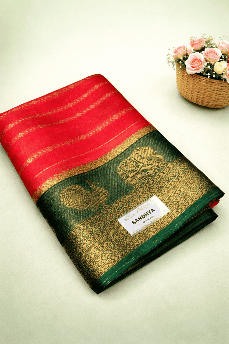 Sandhya Fancy Saree Stripes