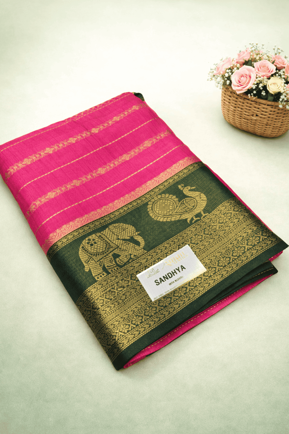 Sandhya Fancy Saree Stripes