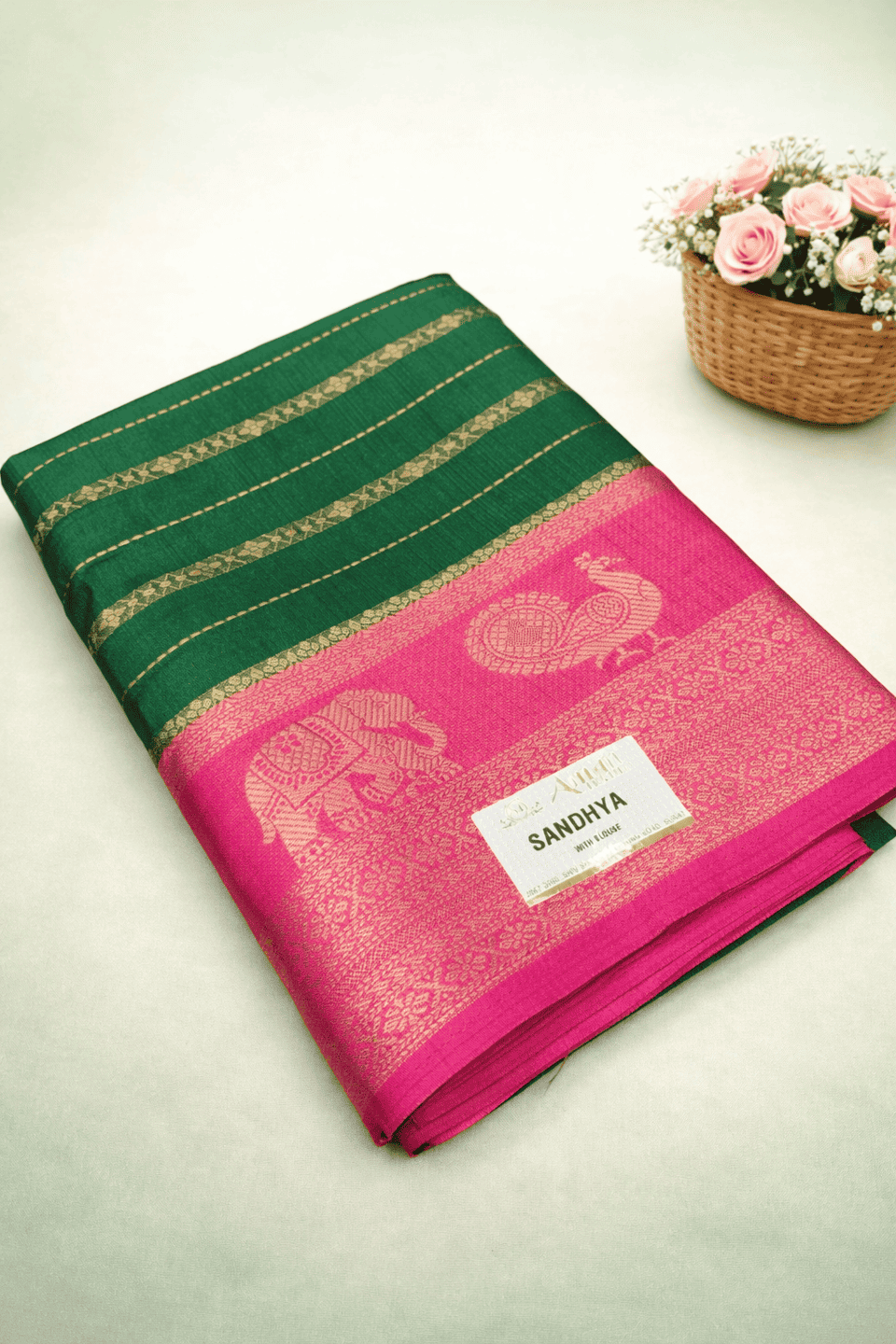 Sandhya Fancy Saree Stripes