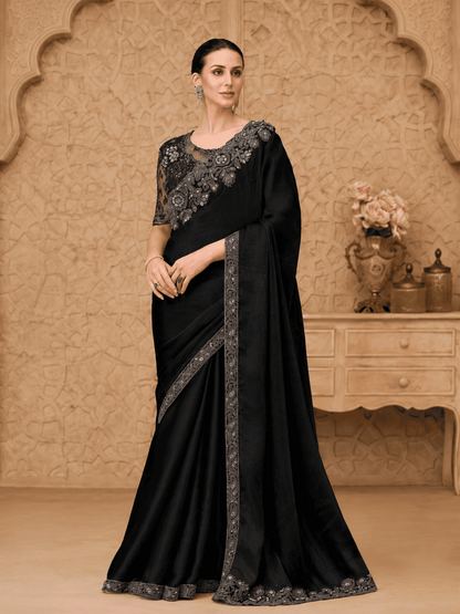 Designer Party Wear Sarees - Silver Screen