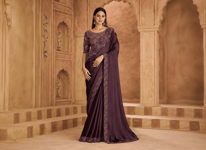 Fancy Sarees With Designer Blouse