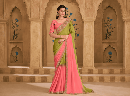 Fancy Sarees With Designer Blouse