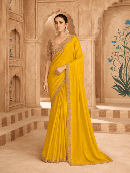 Fancy Sarees With Designer Blouse