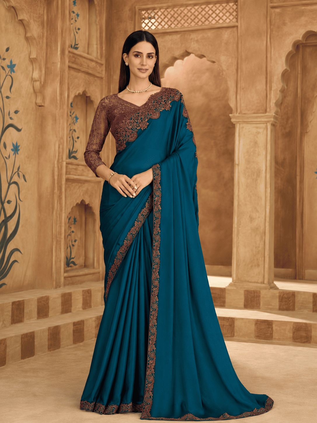 Fancy Sarees With Designer Blouse