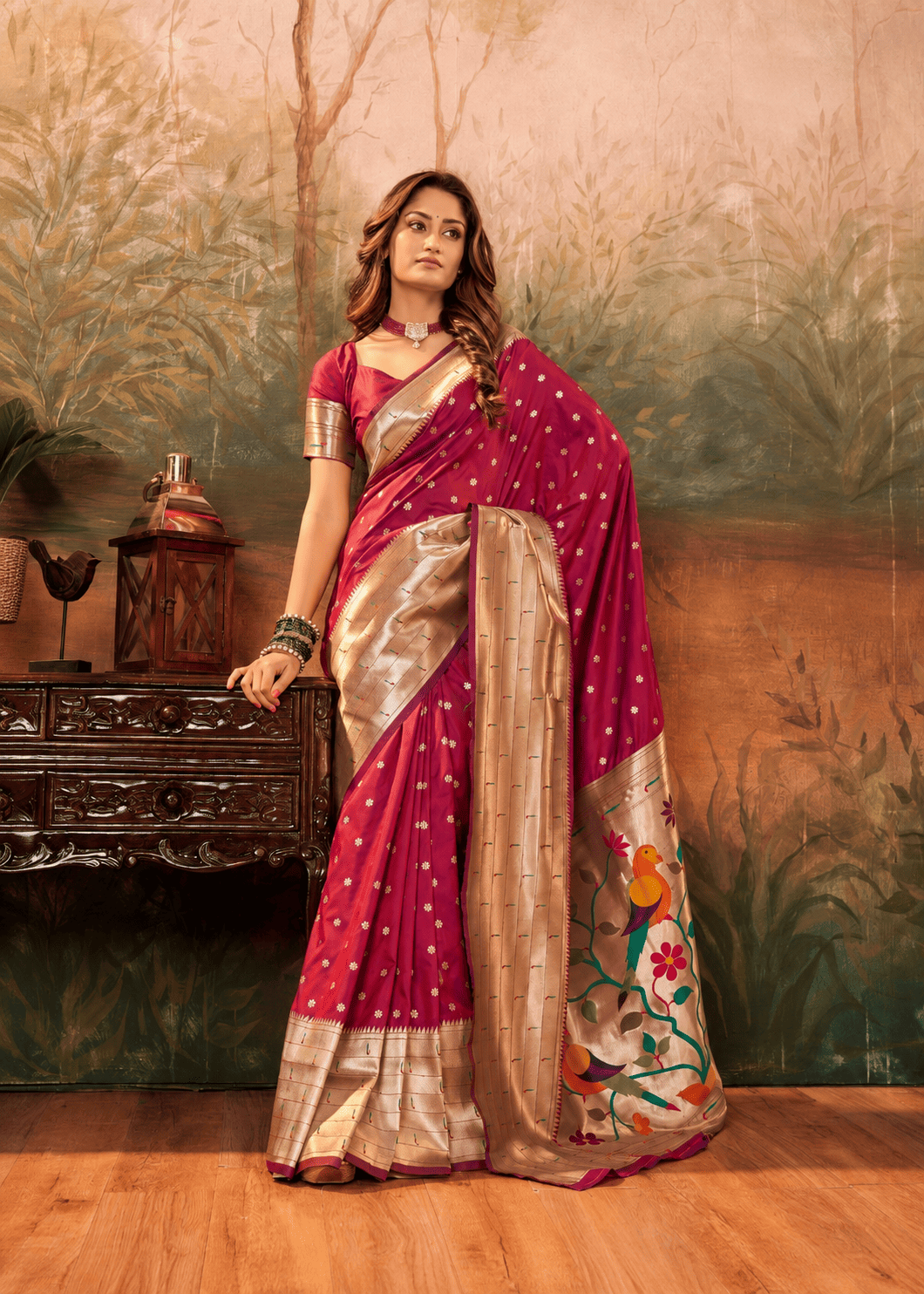 Premium Paithani Silk Saree