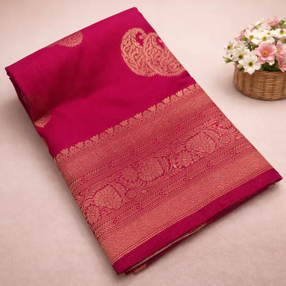 Premium Fancy Georgette Saree with self color