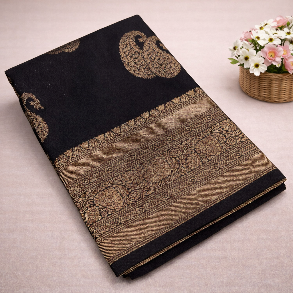 Premium Fancy Georgette Saree with self color