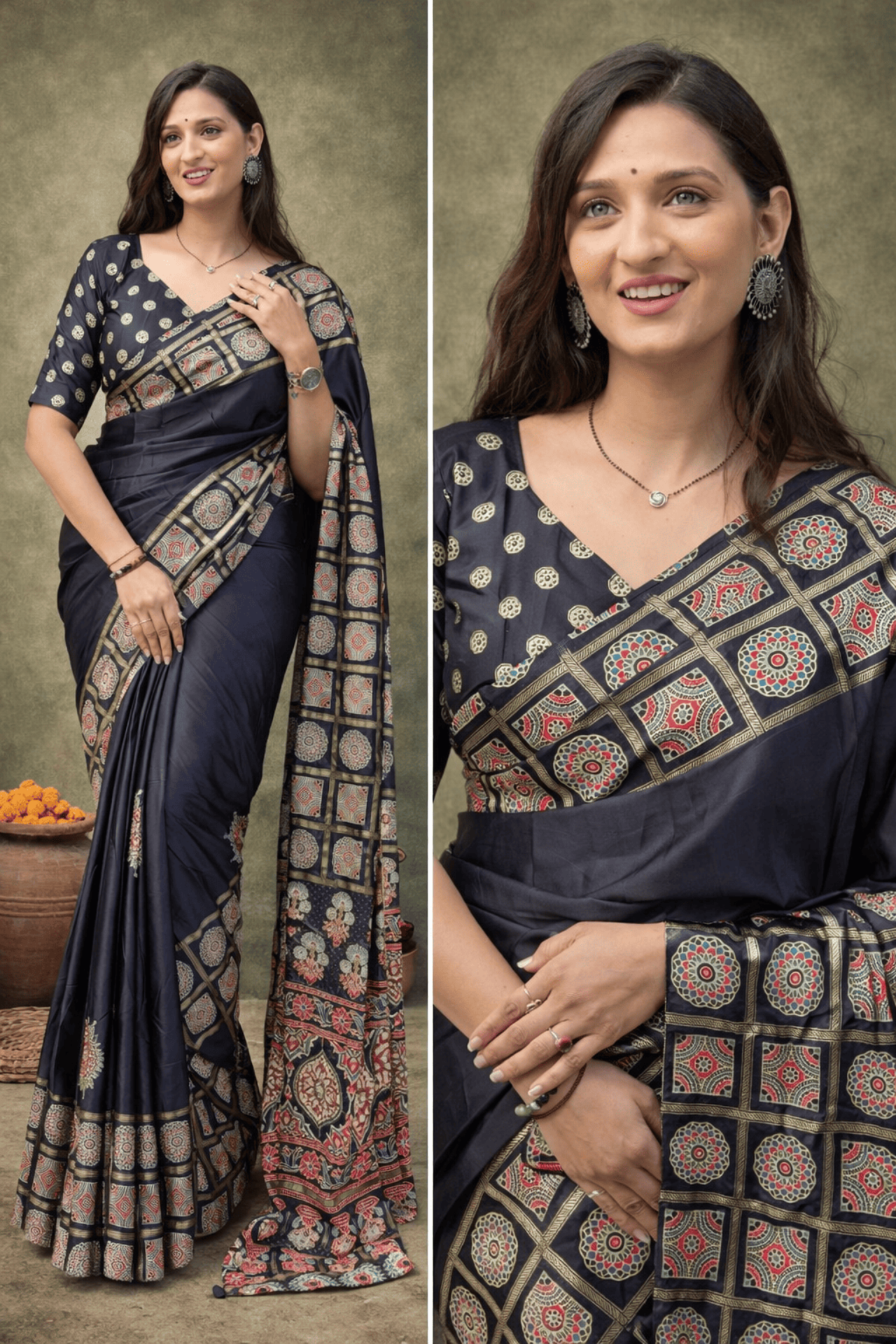 Fancy Azrak Print