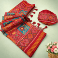 Handloom silk patola with design