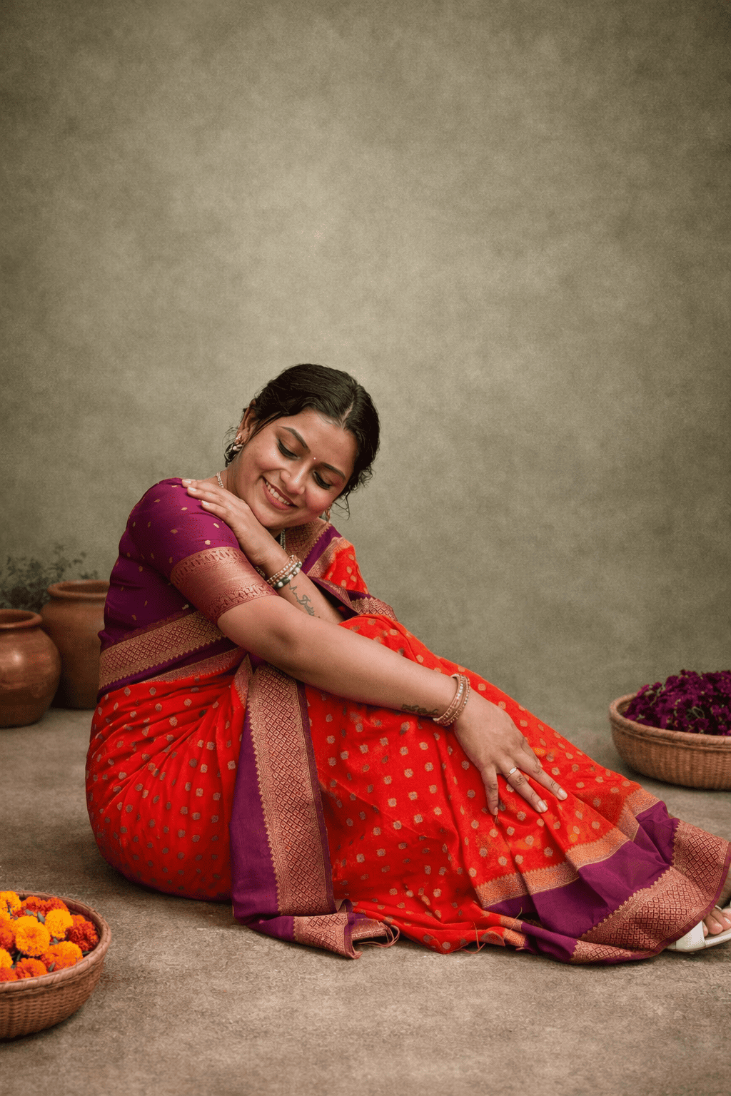Premium Semi Khaddi Banarasi Georgette with Bentex Border