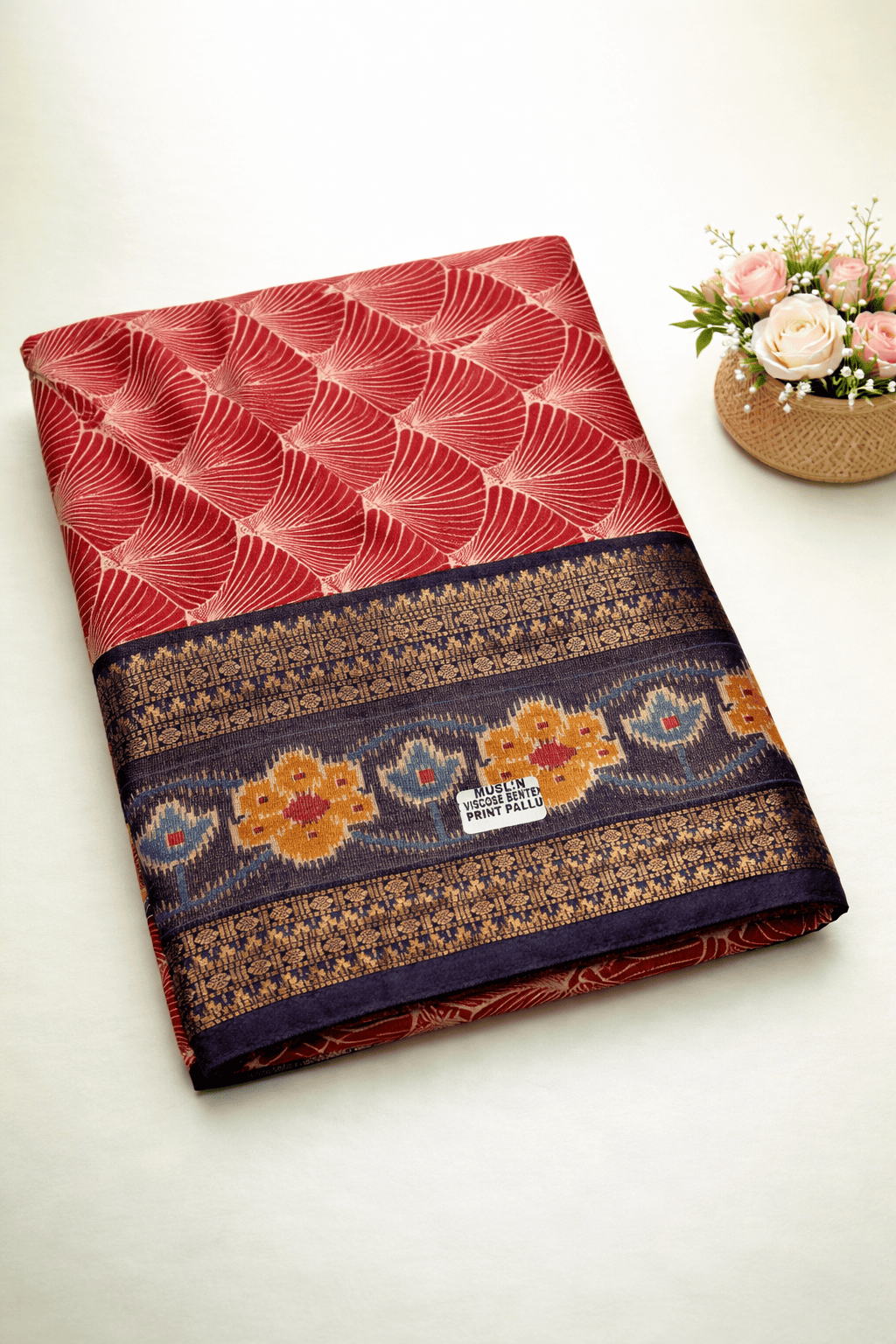 Muskin Viscose Bentex Border