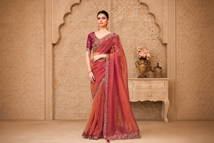 Fancy Georgette Silk Saree