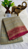 Primium Banarasi semi khaddi geogatte saree