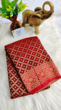 Banarasi semi khadi georgette saree