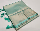 Kubera Pattu Soft Silk Pista Green Color