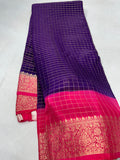 Mysore crepe chinnon with 2d design