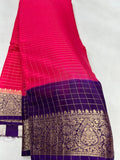 Mysore crepe with chex weaving 2 d colour