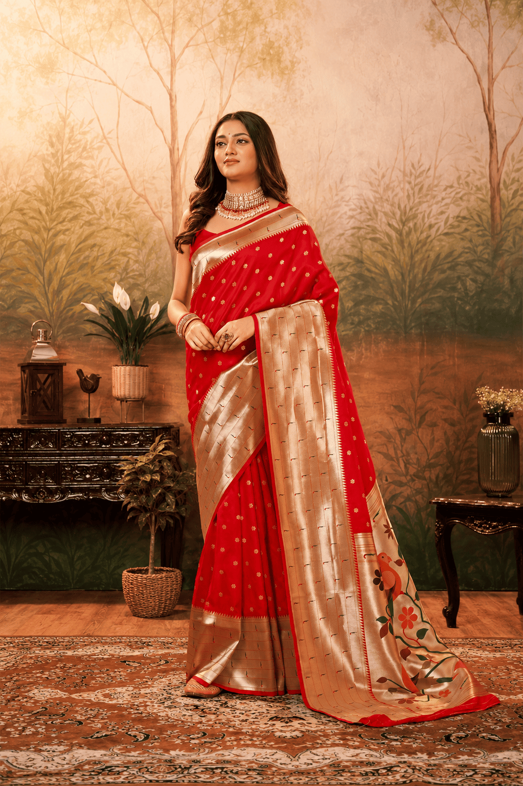 Premium Paithani Silk Saree