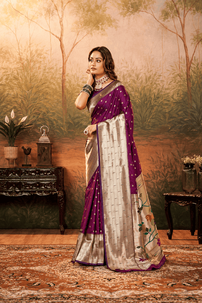Premium Paithani Silk Saree