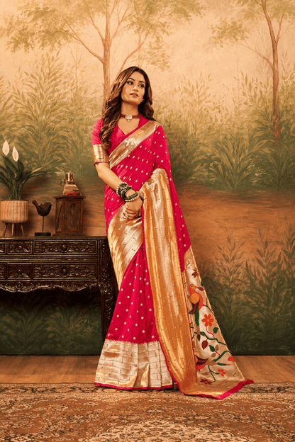 Premium Paithani Silk Saree