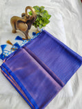 Premium Kubera Pattu Soft Silk Saree with Royal Blue Color Self