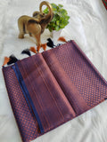 Kubera Pattu Soft Silk Saree With Dark Navy Blue Color