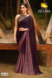 Premium Moss Chiffon Fancy Saree With Designer Blouse Piece