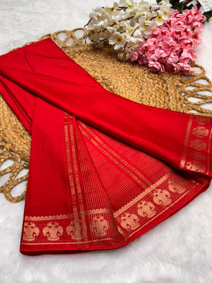 Semi Crepe Garuda Border Self