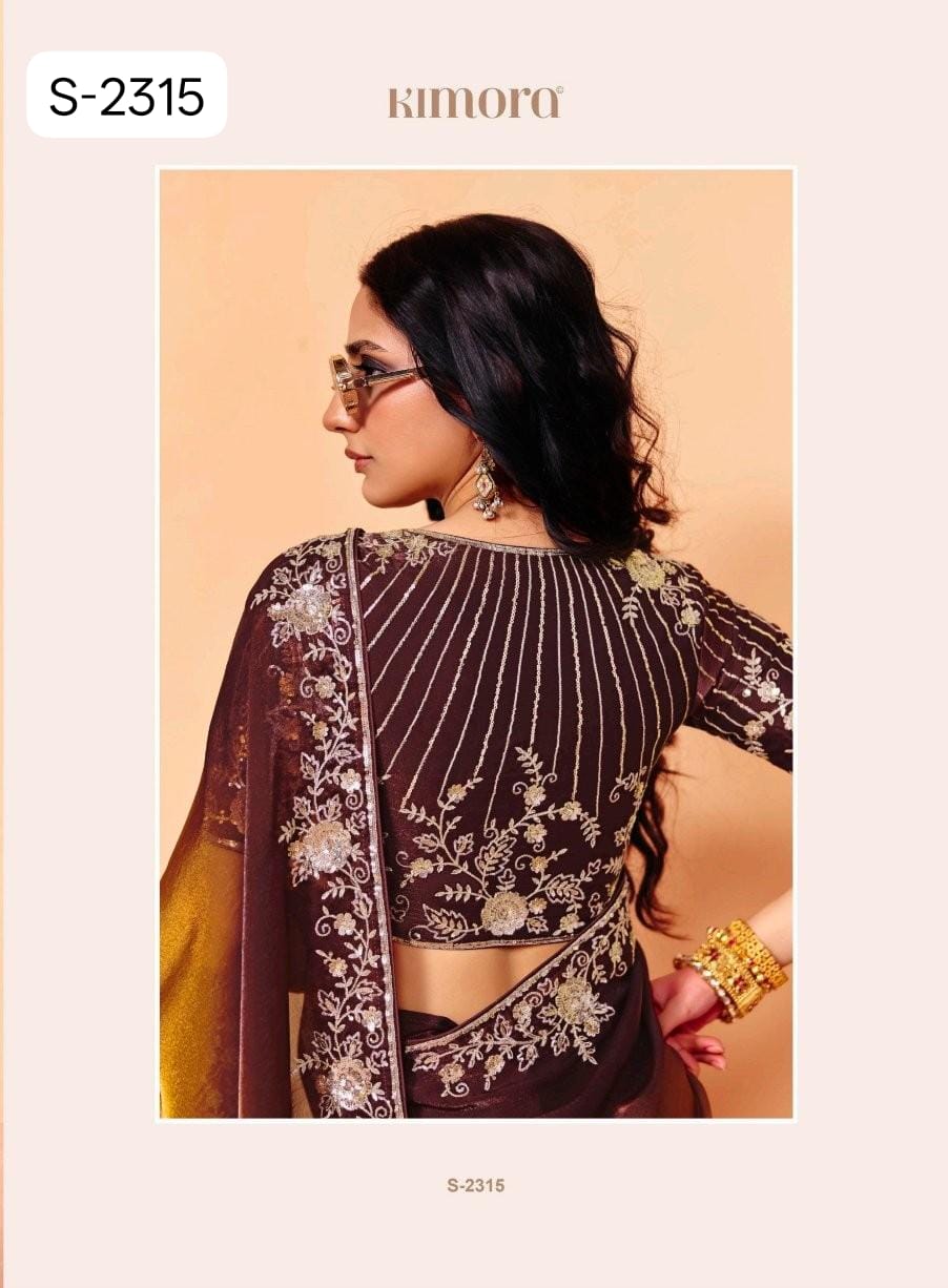 Pure Fancy Tissue with  Hand work Blouse