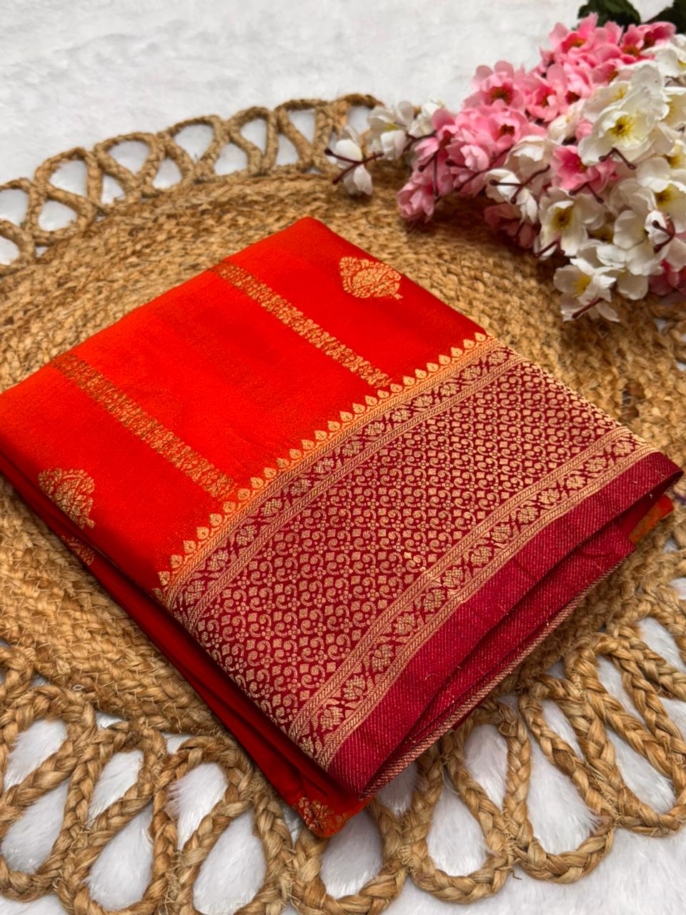 Banarasi Semi Crush Georgette