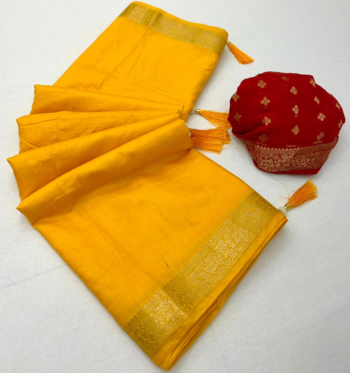 Cotton Viscose Weaving Saree